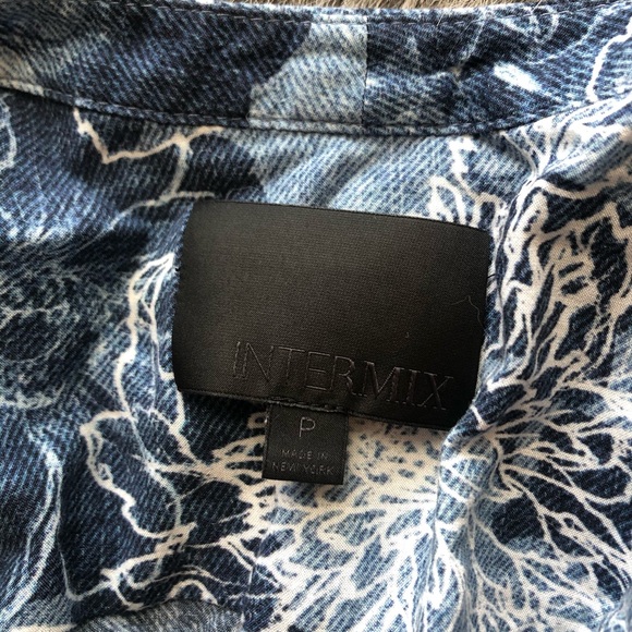 INTERMIX BLUE DENIM/FLORAL ROMPER - Picture 4 of 4